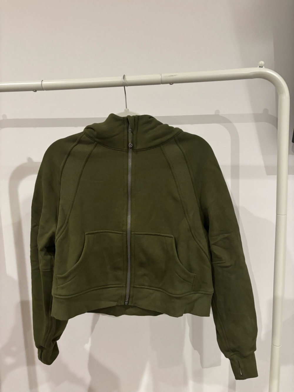 lululemon athletica Olive Green Full-Zip Scuba Hoodie Size XS/S